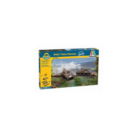 Fast Assembly tanky 7518 - M4A3 75 mm SHERMAN (1:72)