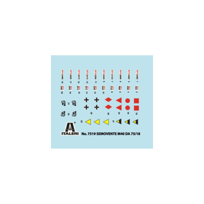 Fast Assembly military 7519 - SEMOVENTE M40 da 75/18 (1:72)