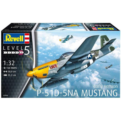 Plastic ModelKit letadlo 03944 - P-51D-5NA Mustang (1:32)