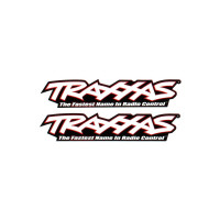Klasszikus Traxxas logó papír matricák fényes papírra nyomtatott. Méretek: 10 x 2.1 cm (a lapon 2 db motívum lelhető).