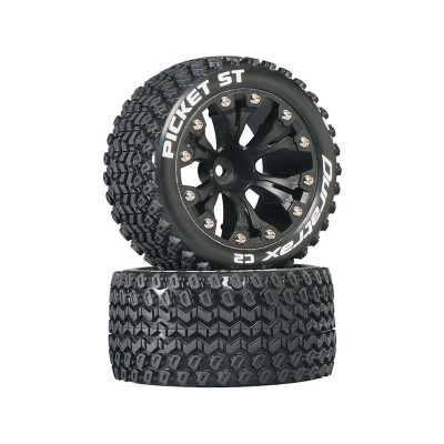 Duratrax kolo 2.8" Picket ST 2WD 1/2" Offset černá (2)