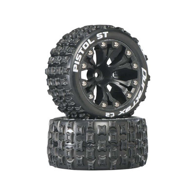 Duratrax kolo 2.8" Pistol ST 1/2" Offset C2 černá (2)