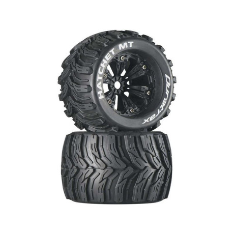 Duratrax kolo 3.8" Hatchet MT 1/2" Offset černá (2)