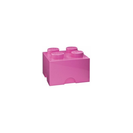 LEGO úložný box 250x250x180mm - růžový