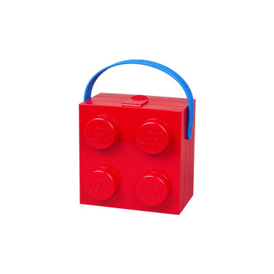 LEGO box s rukojetí 166x165x117mm - červený