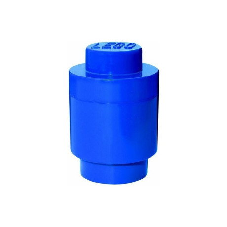 LEGO úložný box kulatý 123x183mm - modrý