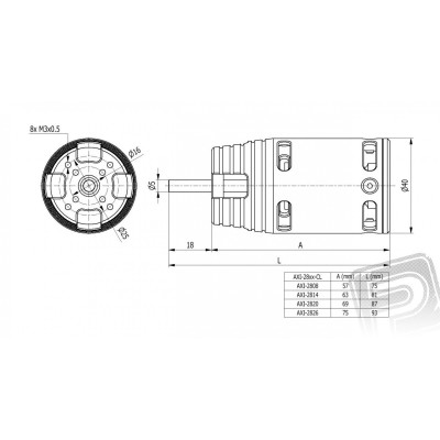 AXI 2826/10 Cyclone KV920