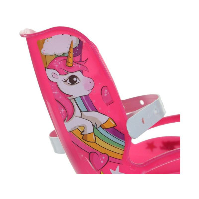 DINO Bikes - Dětské kolo 14" Jednorožec se sedačko