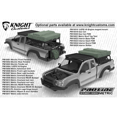 Karoserie čirá METRIC Crawler pro 313mm podvozky