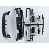 Tartalék műanyag alkatrészek a Killerbody Lancer EVO X 1:10 RC modellhez. A műanyag alkatrészek fekete színűek, tartós ABS anyagból készültek. A csomag tartalmazza az ablaktörlőket, tükröket, hátsó spoilert, hátsó rendszámtáblát, hátsó szárnyat.