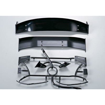 Killerbody karosérie 1:10 - zadní křídlo, stěrače a zrcátka