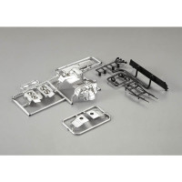 Részletes mockupok műanyag alkatrészek RC modell Lancia Delta HF Integrale 16V 1:10 által Killerbody. A műanyag alkatrészek fekete és krómozott kivitelben, tartós ABS anyagból készültek. A csomag tartalmazza az ablaktörlőket, tükröket, hátsó szárnyat, első hűtőrácsot, első és hátsó lámpa parabolákat.