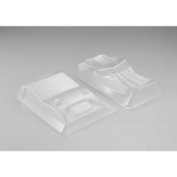 A Killerbody a Furious Angel 1:10-es RC autómodellekhez kínál tetőszárnyat és spoilert átlátszó színben. A szárny és a spoiler tartós lexánból készült.