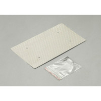 A Killerbody egy RC modellautókhoz készült csúszásmentes lemez makettjét kínálja Önnek. A lap rozsdamentes acélból készült, 162 x 88 x 0,1 mm-es méretekkel, dizájnos futófelület alakban, ezüst színben. 