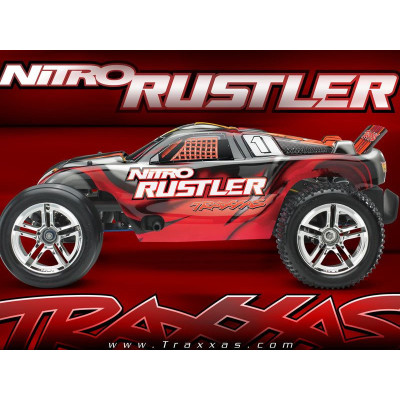 Traxxas Nitro Rustler 1:10 TQi RTR modrý