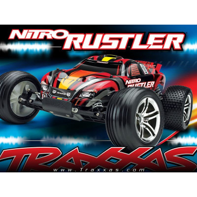 Traxxas Nitro Rustler 1:10 TQi RTR modrý