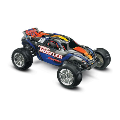 Traxxas Nitro Rustler 1:10 TQi RTR modrý