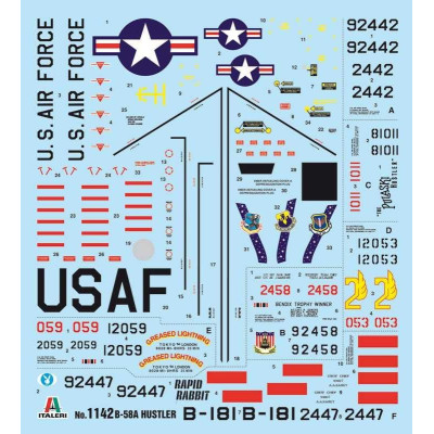 Model Kit letadlo 1142 - B-58 Hustler (1:72)