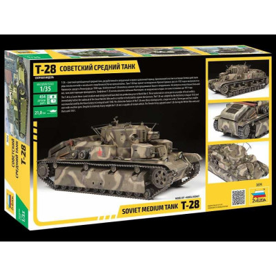 Model Kit tank 3694 - T-28 Heavy Tank (1:35)