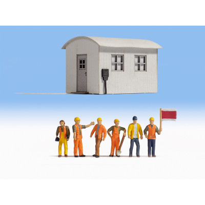 Scénka - Robotníci na železnici