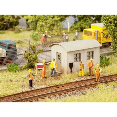 Scénka - Robotníci na železnici