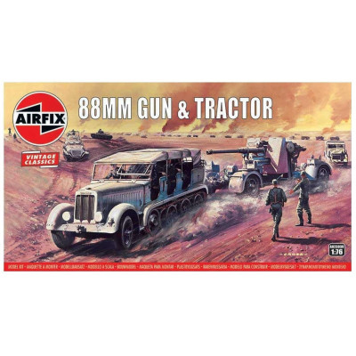 Classic Kit VINTAGE military A02303V - 88mm Flak Gun & Tractor (1:76)