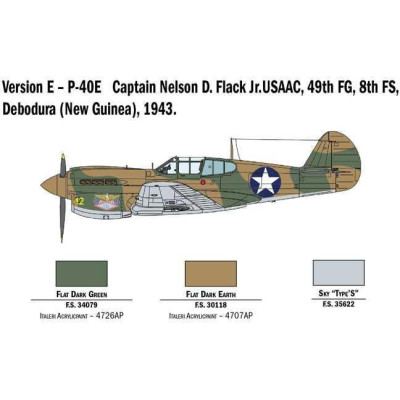Model Kit letadlo 2795 - P-40E/K Kittyhawk (1:48)