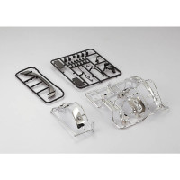 Részletes műanyag alkatrészek a Subaru BRZ 1:10-es RC modellhez a Killerbody-tól. A műanyag alkatrészek fekete és krómozott kivitelben, tartós ABS anyagból készültek. A csomag tartalmazza az ablaktörlőket, tükröket, rendszámtáblát, első és hátsó lámpa parabolákat, kipufogócsövet stb.