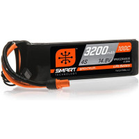 LiPo akkumulátor Spektrum 14,8 V 3200 mAh 30C Smart technológiával RC repülőgépekhez és helikopterekhez. A Smart technológia leegyszerűsíti és felgyorsítja a töltést és meghosszabbítja az akkumulátor élettartamát. IC3 csatlakozó, méretei 135 x 42 x 26,5 mm.