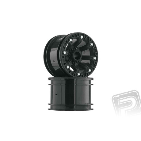 Disky 2.2" 8-paprskové černá-chrom (2 ks)