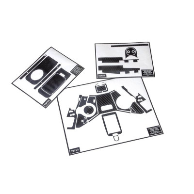 Nálepky pre X-8E Hott, carbon nálepky