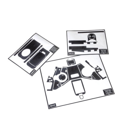 Nálepky pre X-8E Hott, carbon nálepky