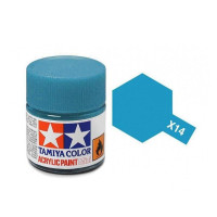 81514 X-14 Sky Blue gloss Tamiya Color Acrylic Paint 10ml
Odtieň X-14 Nebeská modrá lesklá