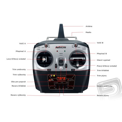 Vysílač T8FB s přijímačem R8EF