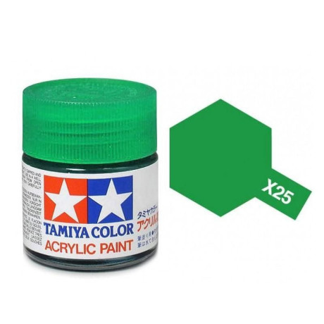 Tamiya Color X-25 Clear Green gloss 10ml
