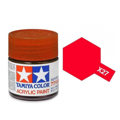 Tamiya Color X-27 Clear Red gloss 10ml