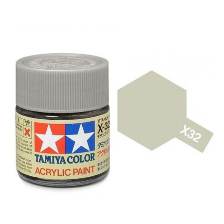 Tamiya Color X-32 Titanium Silver gloss 10ml