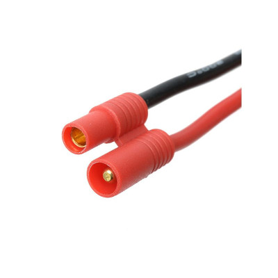 Konektor zlacený 3.5mm samice s kabelem 14AWG 10cm