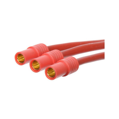 Konektor zlacený 3.5mm 3-pin samec s kabelem 14AWG 10cm