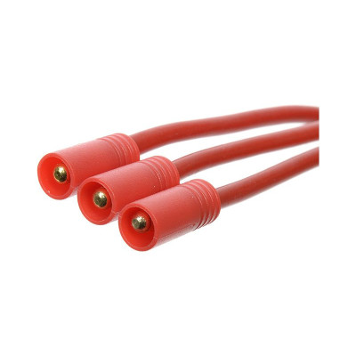 Konektor zlacený 3.5mm 3-pin samice s kabelem 14AWG 10cm