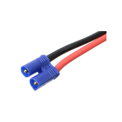 Konektor zlacený EC2 samice s kabelem 14AWG 12cm