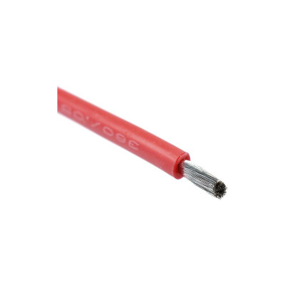 Kabel se silikonovou izolací Powerflex 18AWG červený (1m)