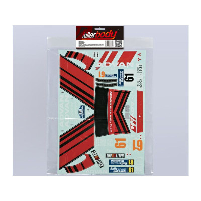 Killerbody samolepky: Lancer EVO X 1:10