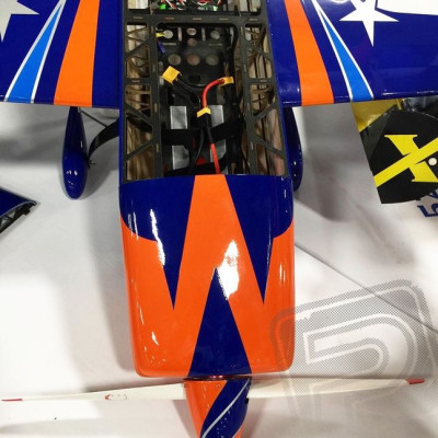 78" Extra 300 EXP V3 - modrá/oranžová/bílá 1,98m - el. verze