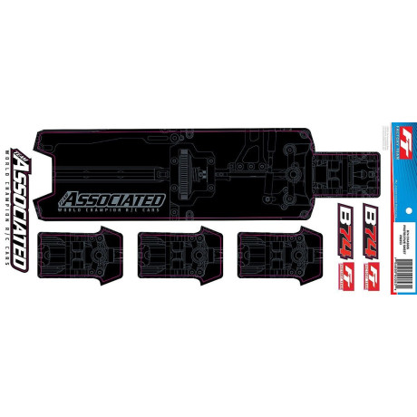 RC10B74 FT ochranná folie na podvozek