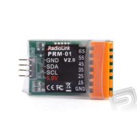 Telemetriai modul a lítium akkumulátor 1S-6S feszültségének mérésére. Radiolink R9DS és R12DS vevőkészülékekhez. Az akkumulátorhoz a szervizcsatlakozóval (JST-XH) csatlakoztatható.