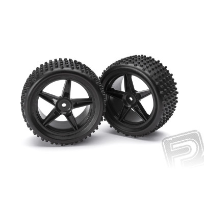 Gumy nalepené – Buggy 1:10, zadní, 2ks (Černé)