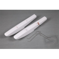 ARF szett új változata Piper J-3 Cub félmakró EPO 1400mm fesztávú, C3536-850 AC motorral, 40A vezérlővel és 5 szervóval, kétéltű kivitelben. Vezérelt szárnyszárnyak, kormánylapát, magassági kormány és vízkormány az úszókon. Üveg pilótafülke, kerekes futómű és úszók.