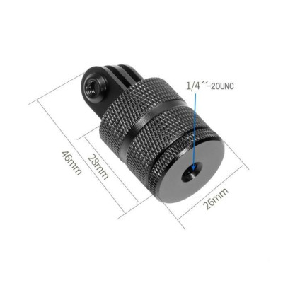 Otočný 360° hliníkový adapter for DJI Osmo series a GoPro (Type 1)