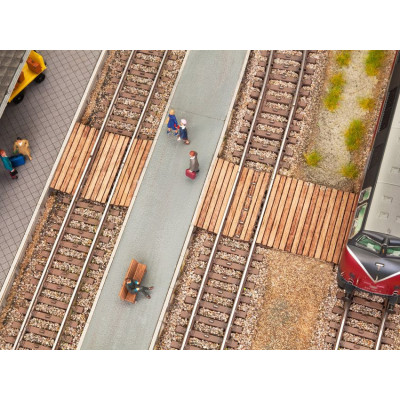 Drevený koľajový prechod z dosiek  NO14304
